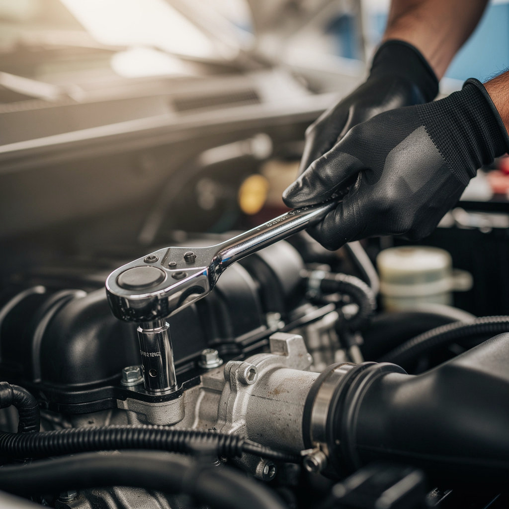 Automotive Service Masters technician performing expert auto repair services in San Diego